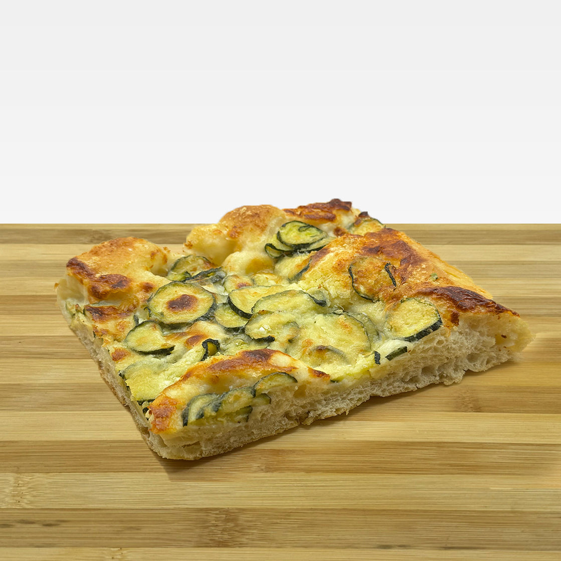 Focaccia zucchine e stracchino